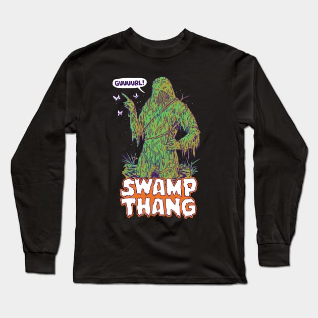 Swamp Thang Long Sleeve T-Shirt by Hillary White Rabbit